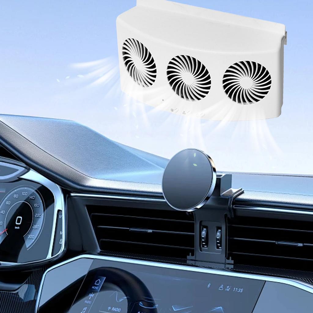 Car Ventilation Fan 4000rpm 60W 2 Gears Strong Wind 3 Fans USB Car Window Exhaust Fan Vent Fan for Vehicle