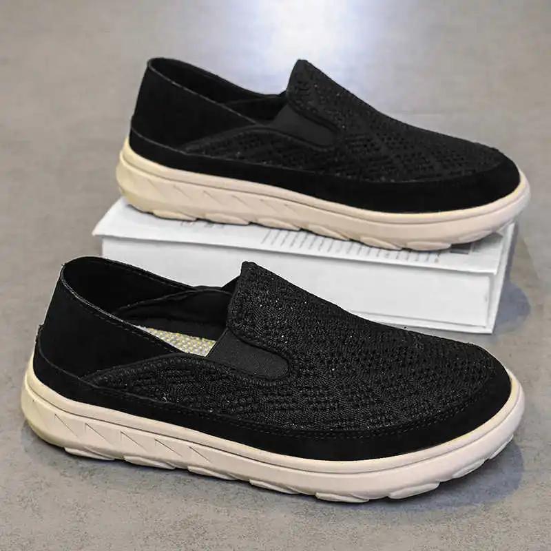 Fashion Non-slip Sole Platformed Men Shoes Summer Woven Sneakers Black Spring Luxury Trainer Sport Sports-et-leisure Athletics