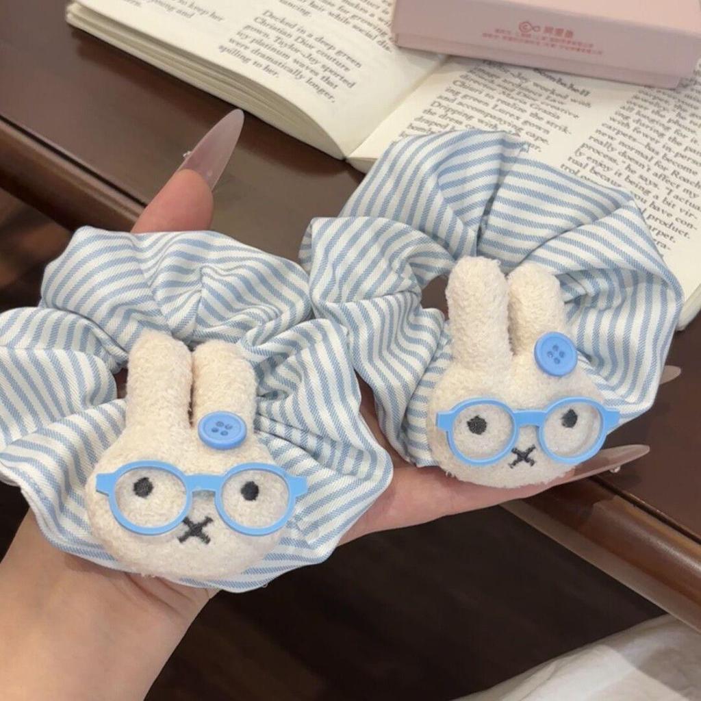 Cute Polka Dot Miffy Rabbit Scrunchie Hair Tie 2025