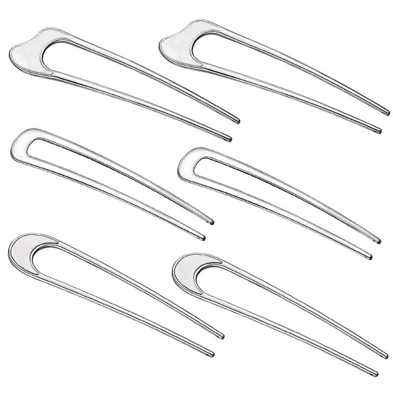 Unique Hair Fork Large French Metal Hair Clip For Women Elegant Bun Styling Hair Pins Vintage Hairstyle Accessories