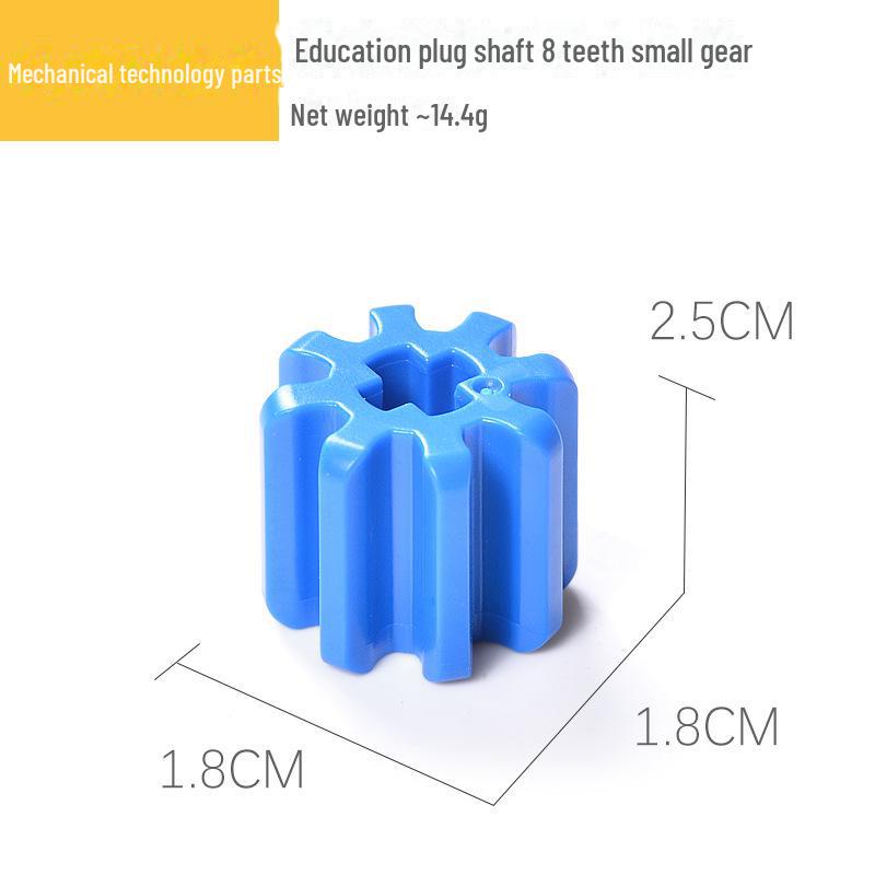 Kompatibilní stavební bloky s velkými částicemi: Příslušenství pro výuku mechanických převodů a robotů (9656 sypkých kusů)