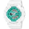 Casio Baby-G BA-110XWS-7A Women's Analog-Digital Watch White Resin Band Water Resistant