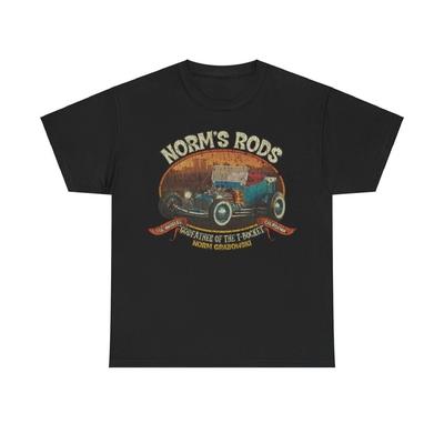 Norms Rods 1952 Auto Distressed Print T-Shirt