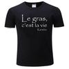 mens cotton tshirt summer man t-shirt Men'S Kaamelott Karadoc Le Gras C'Est La Vie Black Casual T Shirt brand top tees