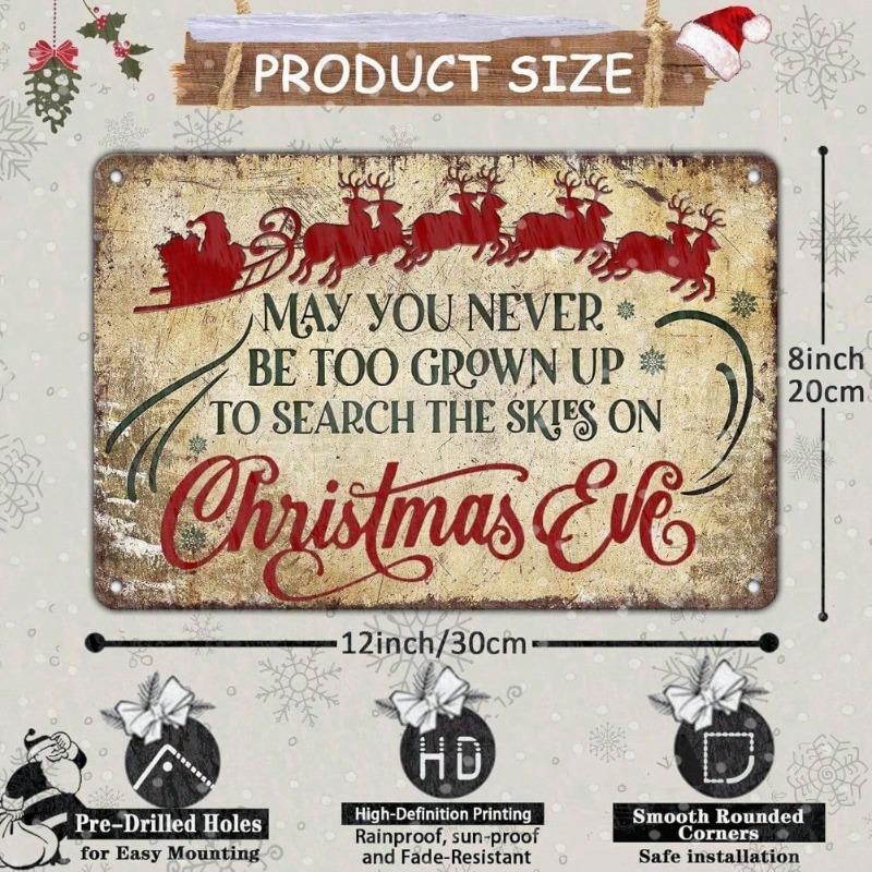 Decorative Metal Wall Sign 20x30cm