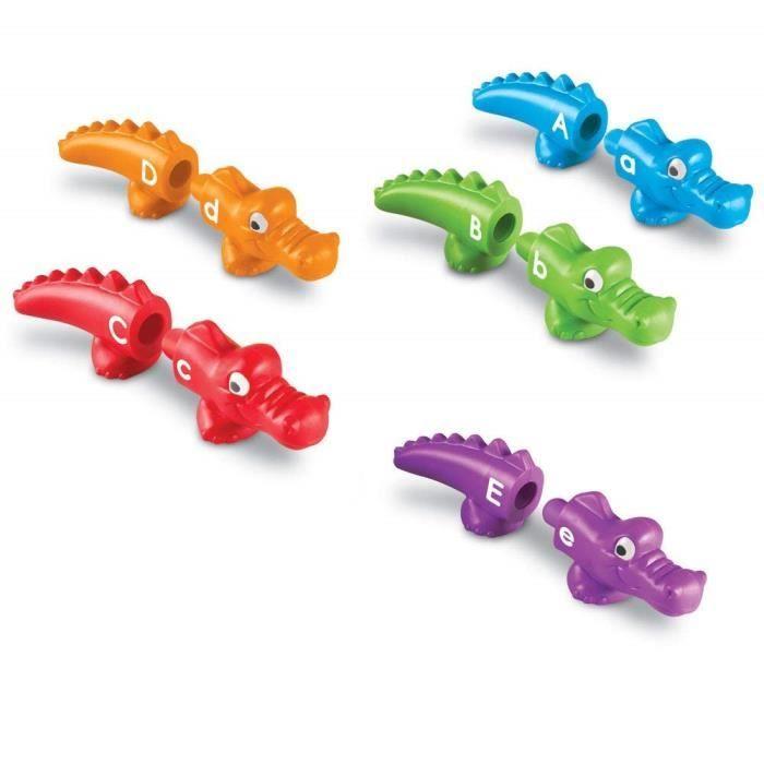 Learning Resources LER6704 - COMMUTATEUR KVM - Alligators Alphabet Snap-N-Learn