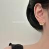 Exquisite Chinese 'Fu' Zircon Earrings - Women's Light Luxury, Niche, Sweet & Versatile