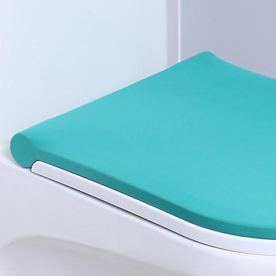 Toilet Dust Cover Solid Color Firm Elastic Strap Seasonal Toilet Cover Home Style Toilet
