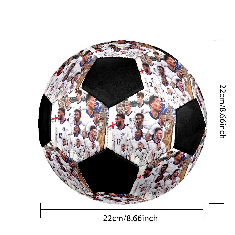 1pc England National Football Team Soccer Ball Size 5 Indoor Soccer Ball Fashion Colorful Backyard Game - Great For Sports Fans Gift HE23