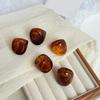 Chic Coffee Tone Resin Rings Versatile Brown Resin Ring Ideal For Commuting Leisure Event And Travel Adventures