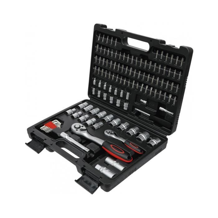 Coffret de douilles à profil ondulé | 6,3 mm (1/4") / 12,5 mm (1/2") | 115 pièces