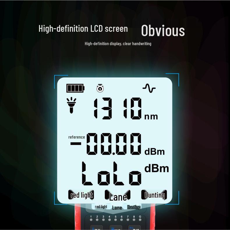 Shrew NF-908L Rechargeable Optical Power Meter & Red Light Pen Fiber Optic Test Tool