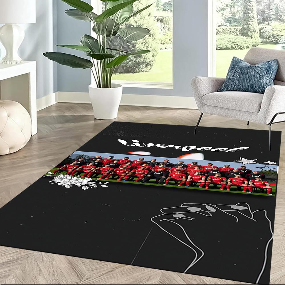 Liverpool Football Club Area Rug Suitable For Study Room Bedrooms Hallway Kitchen Antislip Carpet Anime Office Decor Wedding Party Gift