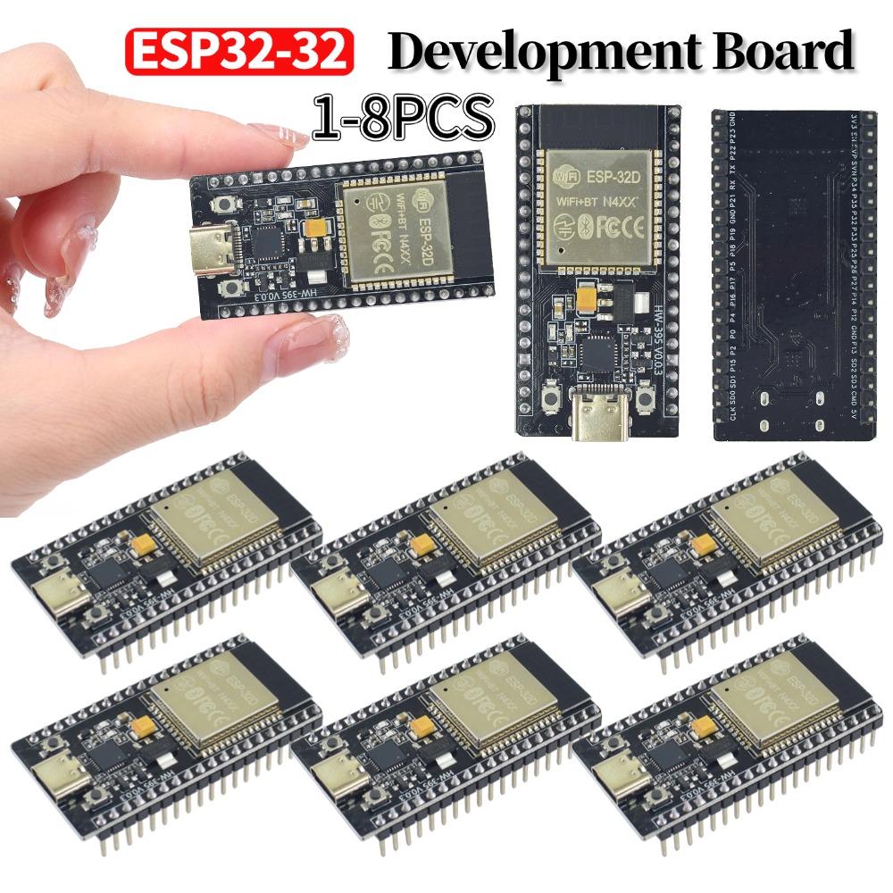 1-8PCS ESP32 Development Board 32Mbit SPI Flash WiFi+Bluetooth-compatible Ultra-Low Power Consumption Wireless Module