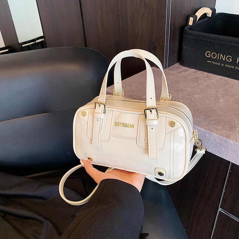 Bowling Bag Women's Handbag Autumn and Winter Large-capacity Bag Crossbody Women's Versatile Commuter Bag Single Shoulder Portable