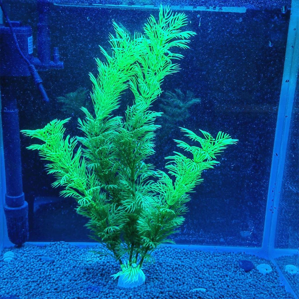 Aquarium Simulation Wasserpflanze Aquarium Dekoration Kunststoff Künstliche Wasserpflanzen Dekoration 2 Stück
