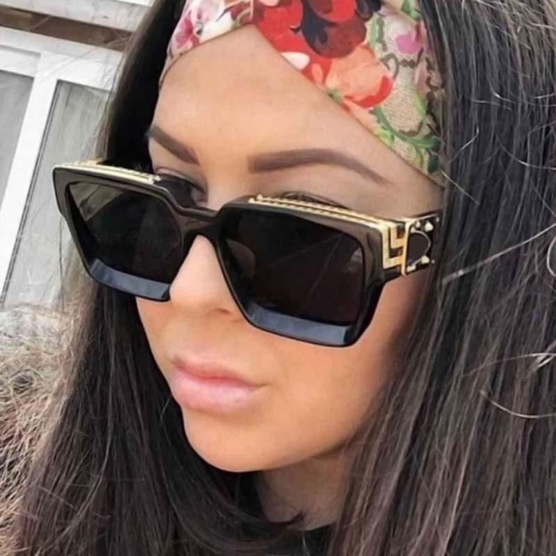 Mode Kleine Rechteck Sonnenbrille Männer Frauen Luxus Shades Retro Quadrat Schwarz Sonne Glasse Punk Brille nicht polarisiert