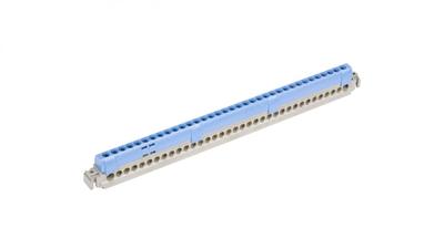 35-Hole Blue Ip2X Connector Strip - 2X25Mm2+33X16Mm2 004848