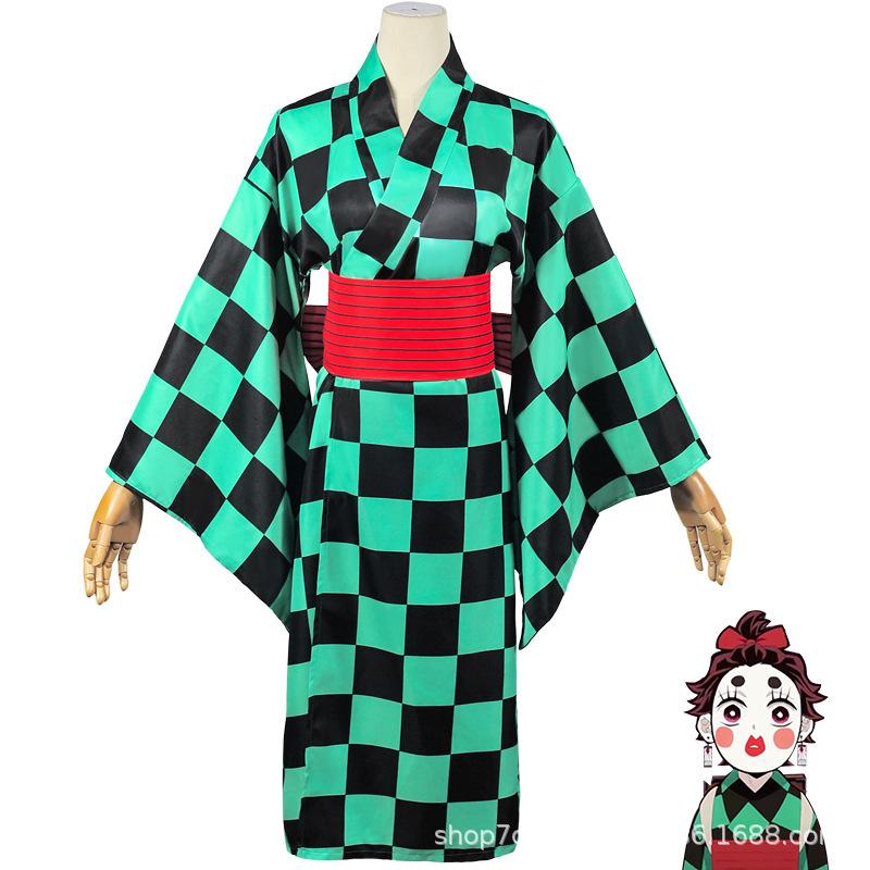 Japan cartoon comics Demon Slayer: Kimono - Kaguya District Cosplay Costume Anime Character Role-Playing Kimono 0074