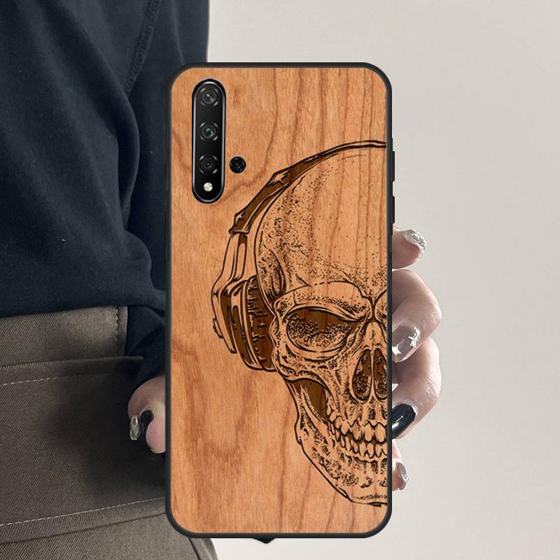 Tree Rose Skull Cactus Wood For Huawei Nova 12s 12i 11i 7i 8i 9 10 SE Y91 Y90 Y60 Y70 Y72 Y61 P60 Pro P30 P40 Lite Case