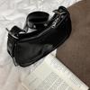 IELGY Korean Style Niche Design Retro Oil Leather Underarm Bag Fashionable All-Match One-Shoulder Messenger Bag