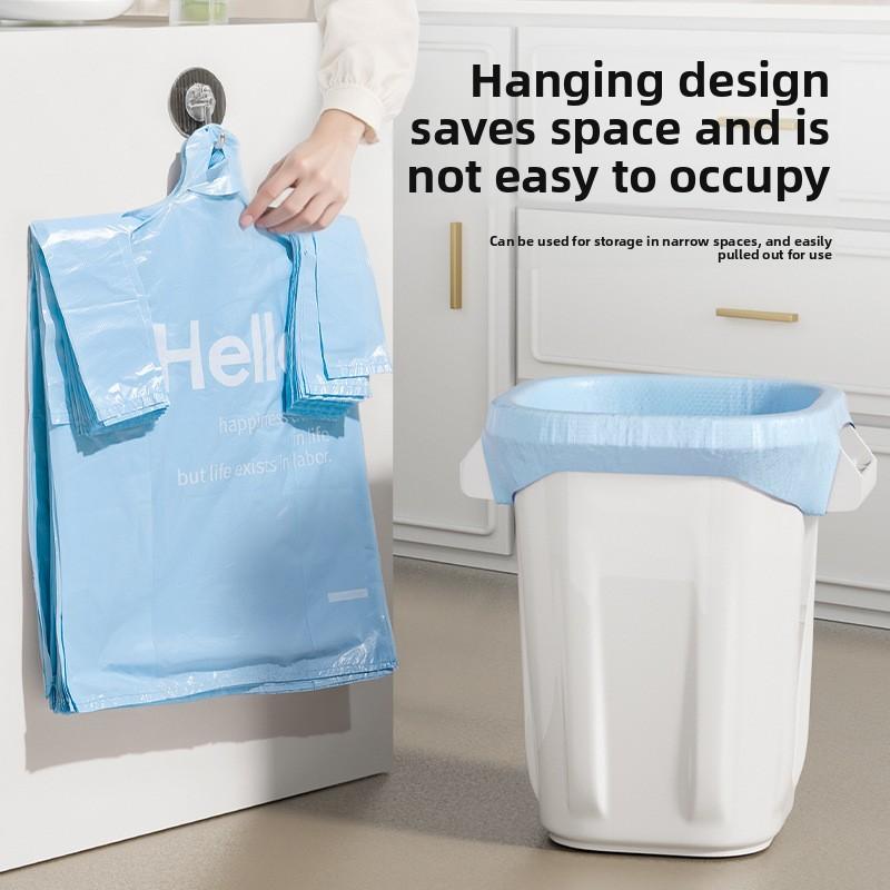 Fashionable Handheld Printed Vest, Kitchen and Household Use, Thick and Durable, Large Garbage Bag
