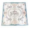 Summer New Twill Large Square Scarf Silk Scarf for Women, Versatile British Carriage Print Decoration, Sun-protection Shawl, Thin Scarf