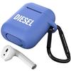 DIESEL AirPods 2nd Generation Stylish Silicone Cover with FW21 AirPods 2 Blue with Brand Case, Carabiner, (Diesel Case, Logo)