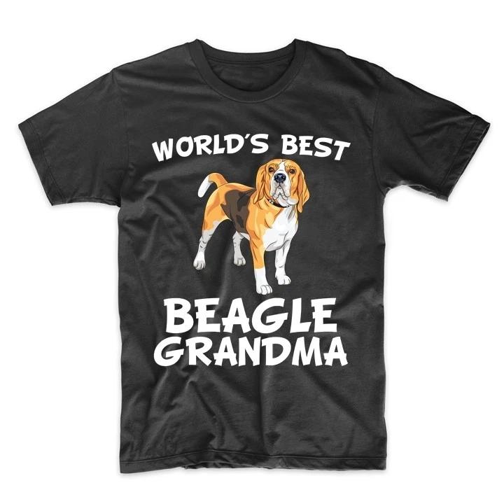 World s Best Beagle Grandma Dog Owner T-Shirt L