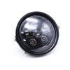 Universal 5.75 Inch Aluminum Round Headlight Housing Headlamp Trim Ring Mount Bracket Motorcycles
