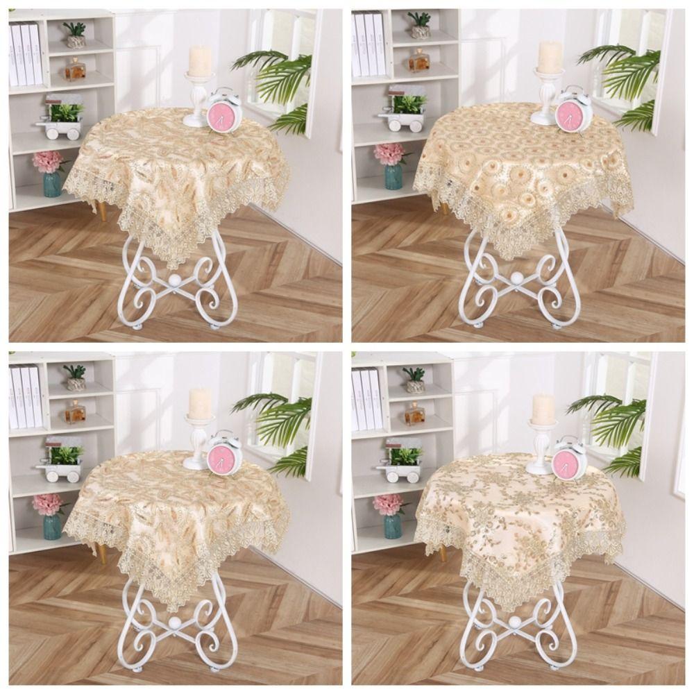 

with Lace Hem European Style Tablecloth Luxury Table Decor Cloth Table Cover Wedding