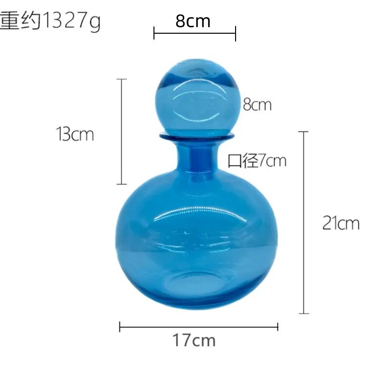 BRCreative Light Luxury Transparent Glass Vase Dining Table Aquatic Vase Decoration Nordic Home Flower Arrangement Decorative ArtEY