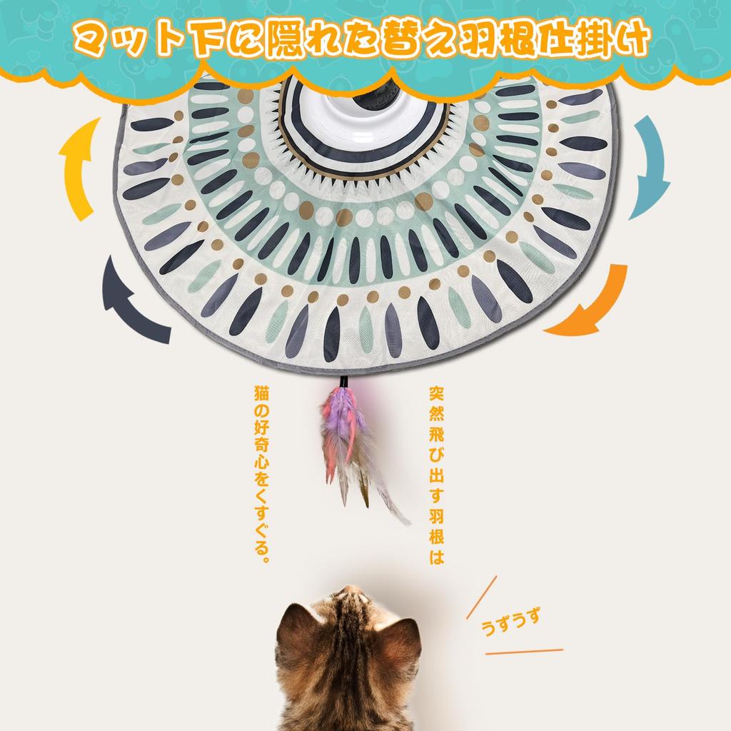 Electric Cat Toy with Automatic Fun for Stress No Batteries Perfect for When Away Light, 3-in-1 Design, Rotation, Cats, Exercise, Relief,