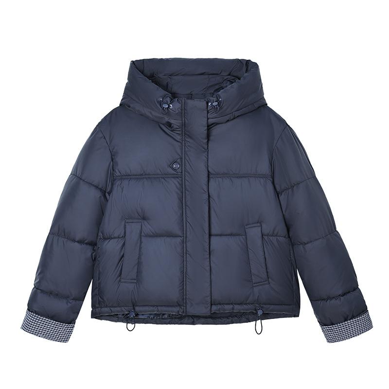 Women's Short Winter Jacket Warm Hooded Loose Cotton-Padded