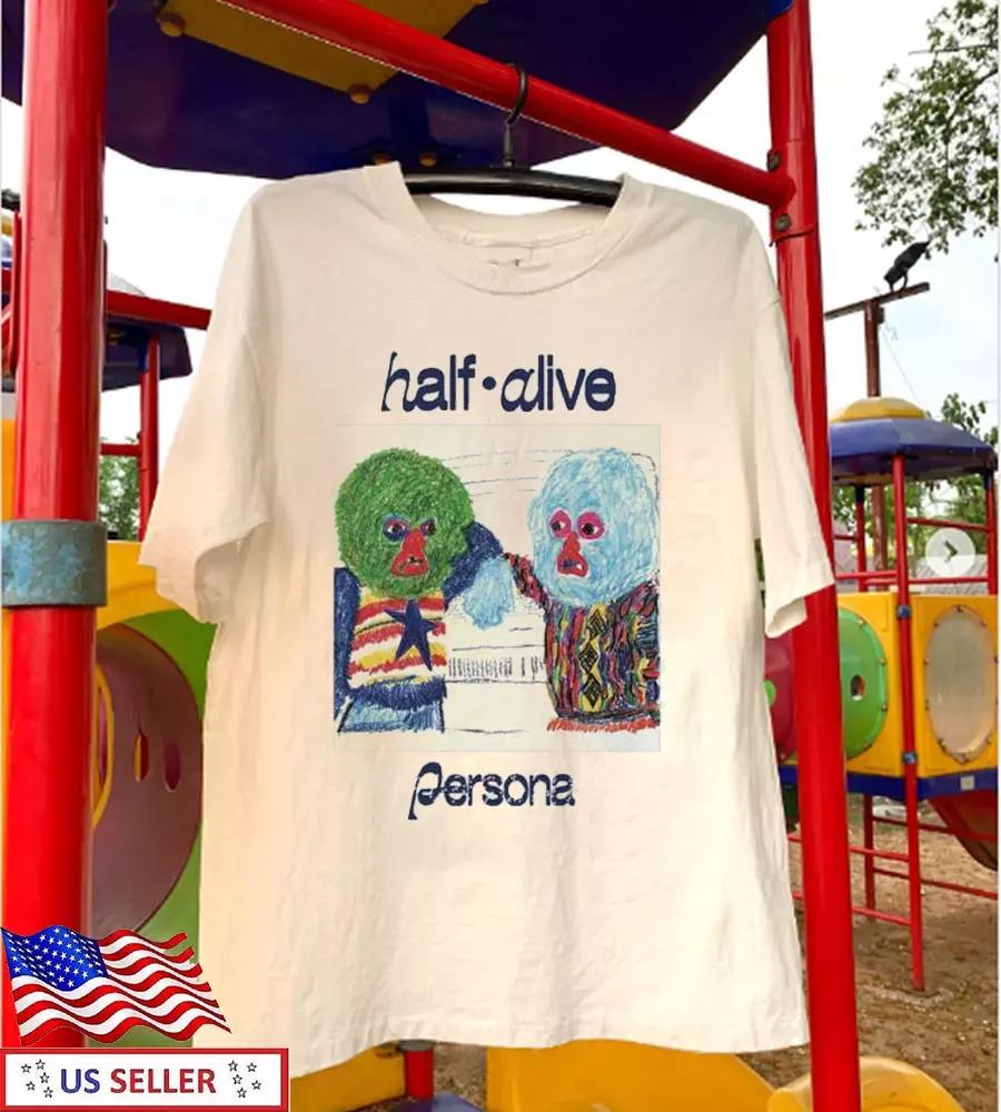 Half Alive Persona Crayon Sonny & Cher  FULL SIZE S-5XL Unisex T-Shirt XXXXL