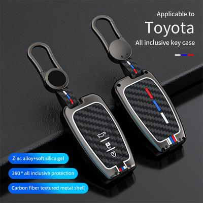 Carcasă cheie pentru Toyota Prius Camry Corolla C-HR CHR RAV4 Prado Izoa Levin Avalon 2018 2019 2020 Husă din zinc