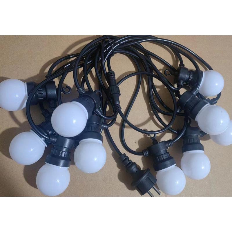 

G50 Уличные Водонепроницаемые Светодиодные Гирлянды для Кемпинга и Атмосферы во Дворе 5m 10 Lights Plug-in 220V Round Plug Linkable