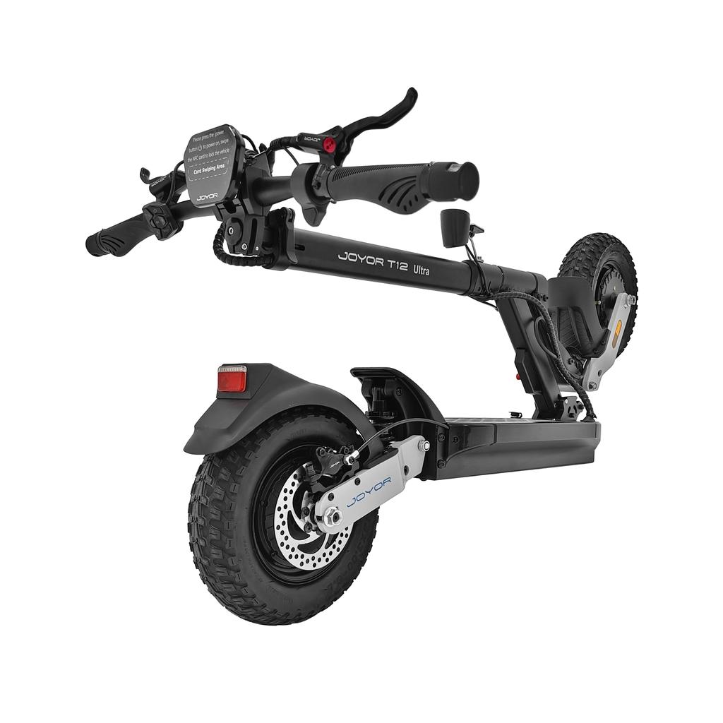 JOYOR T12 Ultra Electric Scooter, Dual 2000W Motors, 85km Range, 12-Inch Tires, Hydraulic Suspension, NFC Unlock