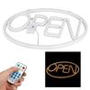 LED Neon Open Sign Display Window Hanging Light with Remote Control for Christmas Decoration