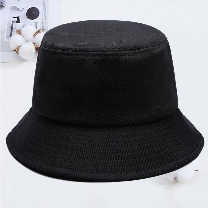 Cotton fisherman hat summer basin hat outdoor sunshade girls sun protection sun hat printing embroidery men