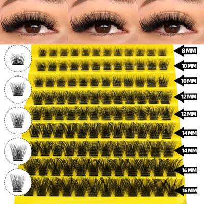Cluster Lashes Mixed Tray Individual Lashes 3D Volume Eye Lashes Soft Natural Lashes Mink Lash Cluster False Eyelashes