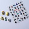 Waterproof 5D Cute Penguin Anime Nail Stickers