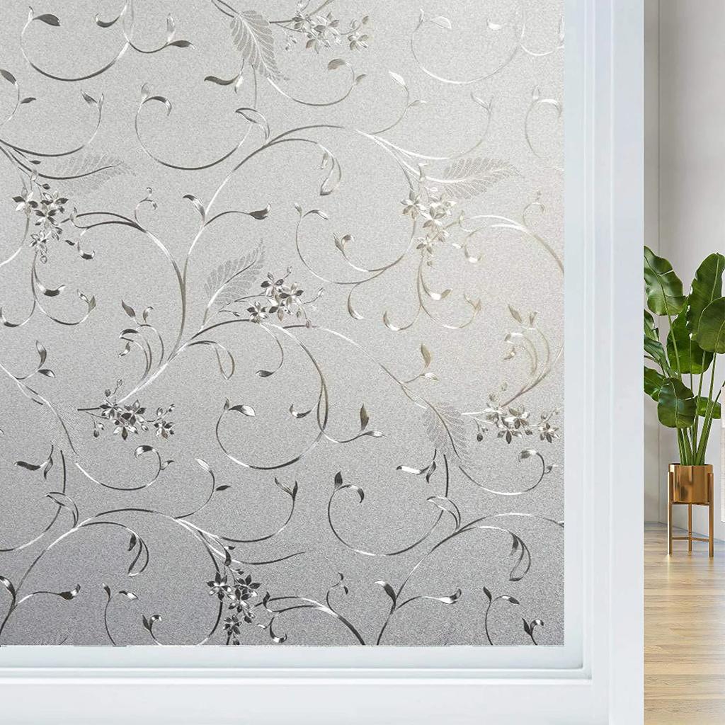 Sichtschutzfolie für Fenster, Regenbogen, 3D-Dekorglas, Vinyl, Buntglas-Aufkleber, statisch haftende Fensteraufkleber, nicht klebende Folien