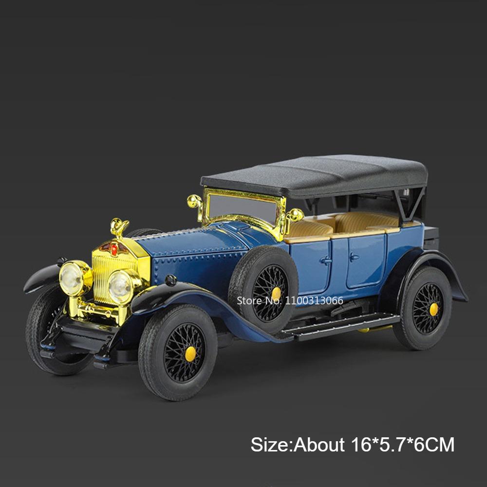 1:32 Rolls Royce Phantom 300SL Toy Cars Model Alloy Diecast Light Sound Miniature Vintage Car Rubber Tire Vehicle Model Ornament