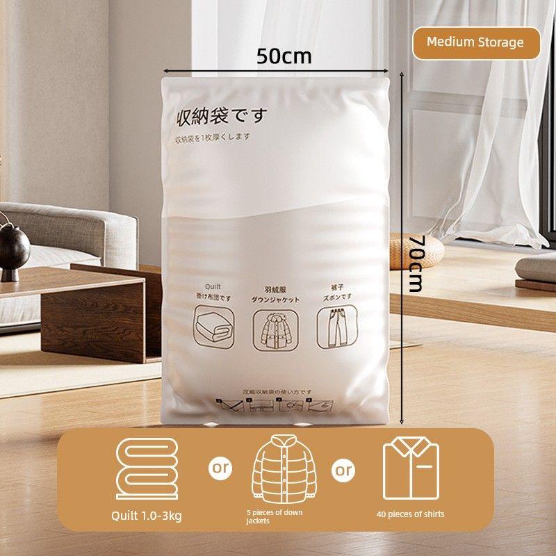 

Storage Bags for Organizing Quilts, Specialized Storage Bags for Quilts, Clothing, down Jackets, Household Electric Pump Vacuum Compression Bags Medium Size [50*70cm] Other
