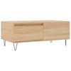 Coffee Table Sonoma Oak 90x50x36.5 Cm Particleboard