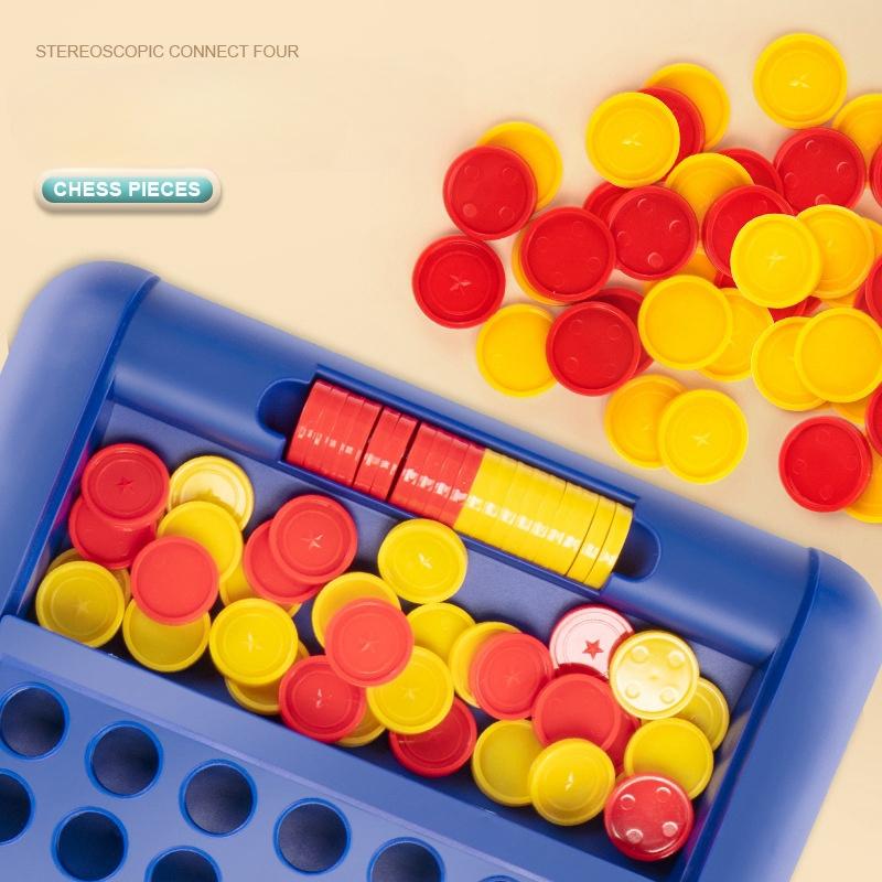 Foldable Connection 4-line Board Game Classic Board Game Family Parent-Child Interactive Game Children's Thinking Training Toy