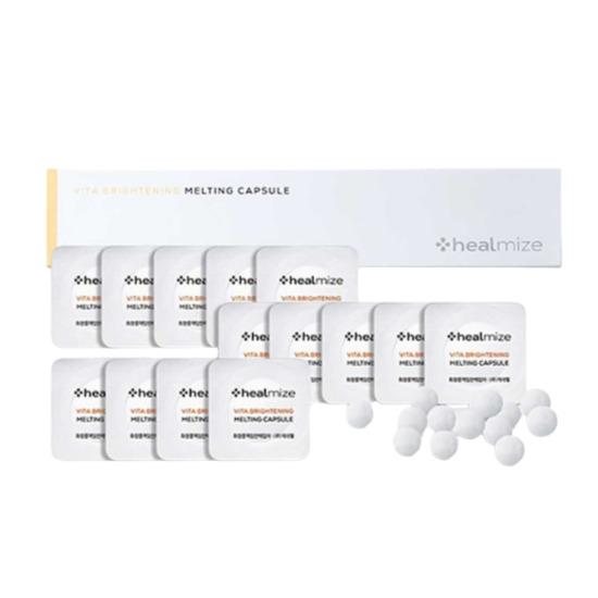 HEALMIZE Melting Capsule Skincare Set 14pcs – Vita Brightening / Panthenol Barrier / Collagen Boosting / Pure Hyaluronic VITA BRIGHTENING