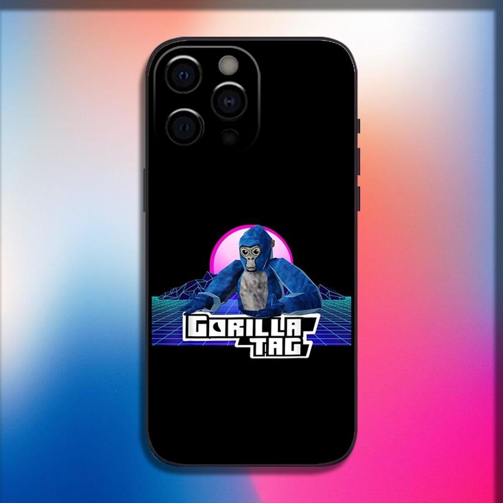 

Чехол для телефона Monkey G-Gorilla TagS Game для iPhone 16,15,14,13,12,11,Pro,X,XS,Max,XR,Plus,Mini Мягкий черный чехол iPhone11