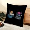 Cartoon S-Scott P-Pilgrim Cushion Cover Soft Short Plush Pillow Cover Smooth Cozy Texture Aesthetic Cushion Case Home Decor